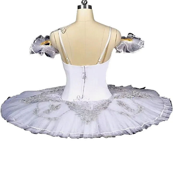 White tutu with silver