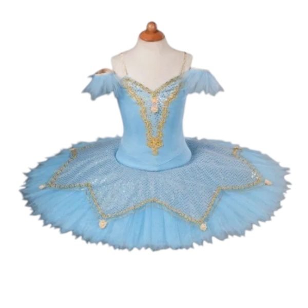 Pale blue and gold tutu