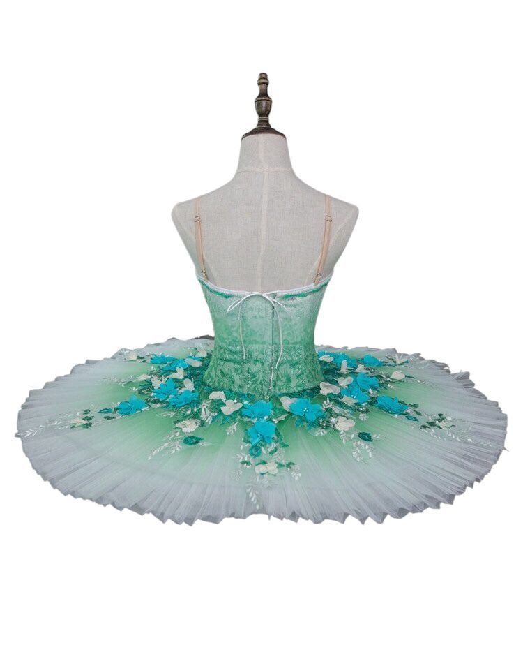 green emerald velvet dress Midi Mint Tulle Tutu Skirt main image 1