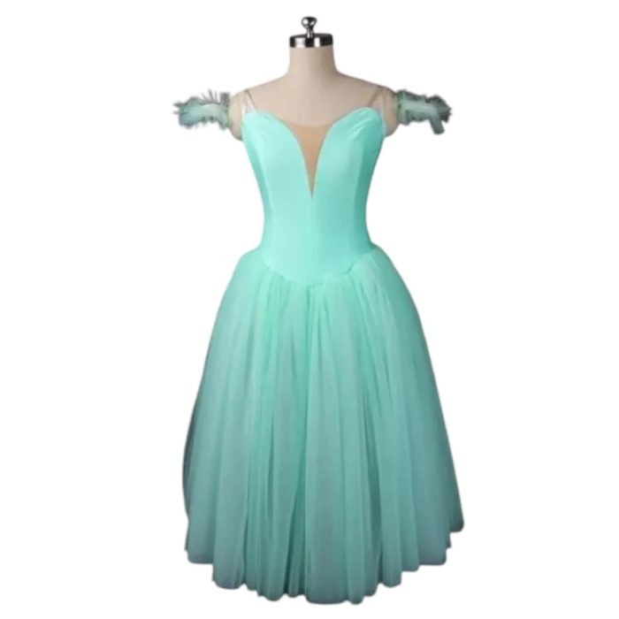 Plain Green Romantic Tutu