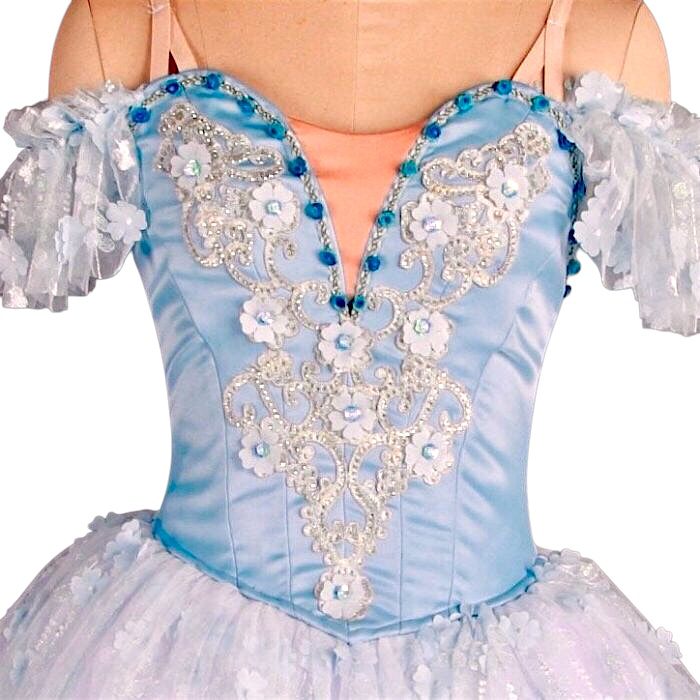 Blue Flowers Romantic Tutu - Image 4