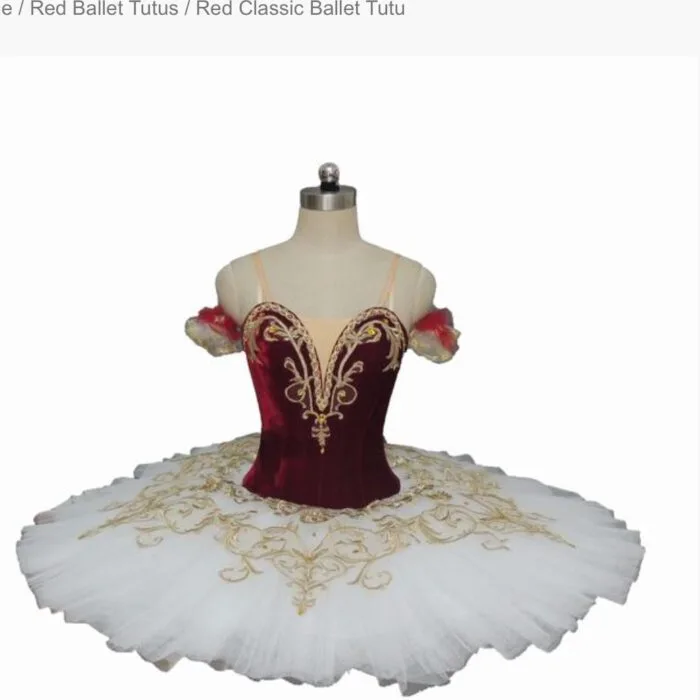 Red classic ballet tutu