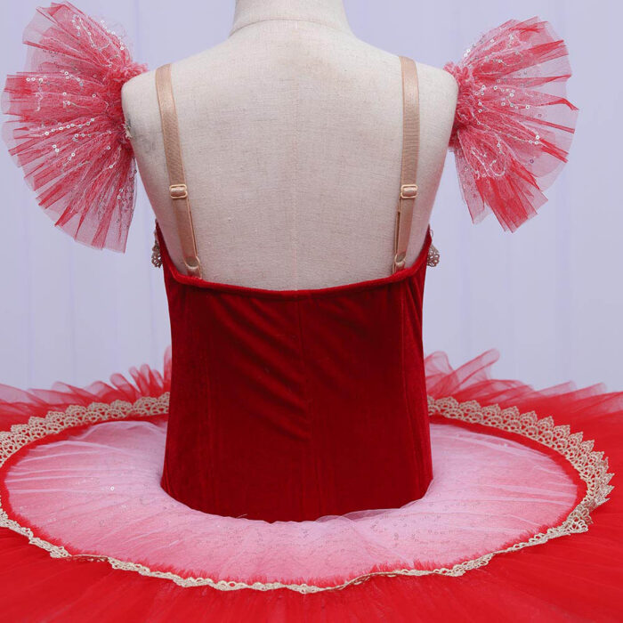 Red Stretch Ballet Tutu - Image 5