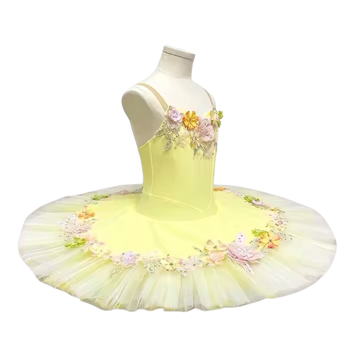 Yellow Stretch Ballet Tutu