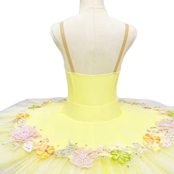 Yellow Stretch Ballet Tutu - Image 3