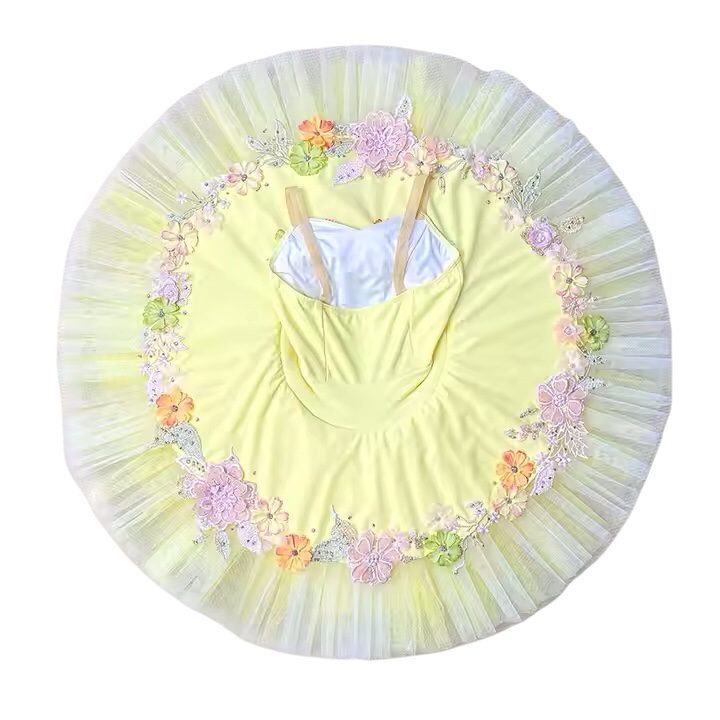 Yellow Stretch Ballet Tutu - Image 5