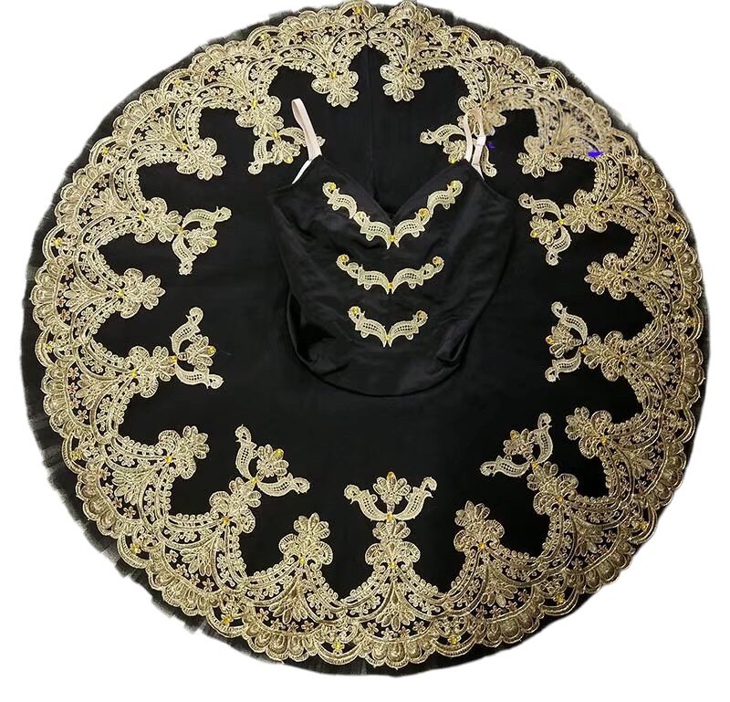 Adult Black Ballet Tutu Flat