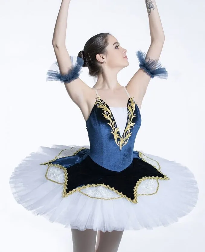 Blue And Gold Ballet Tutu