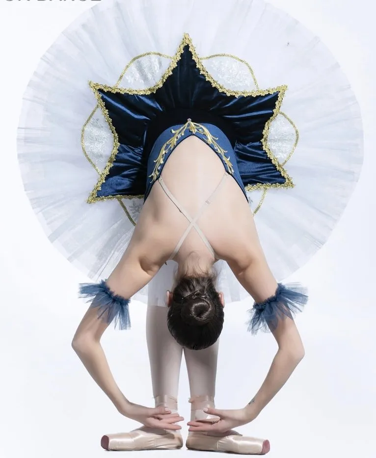 Blue And Gold Ballet Tutu - Image 4