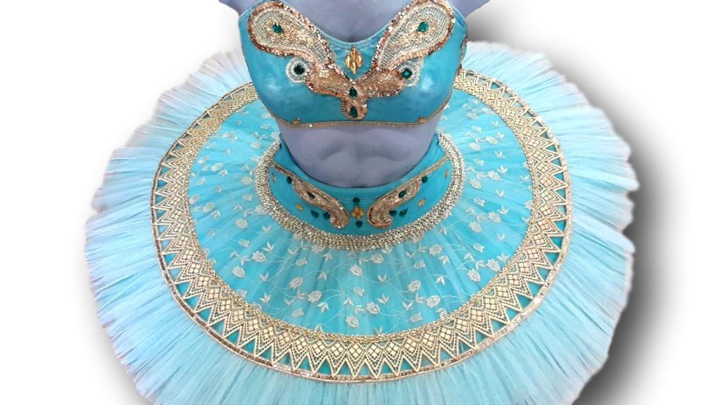 Blue Grand Pas La Bayadere Tutu