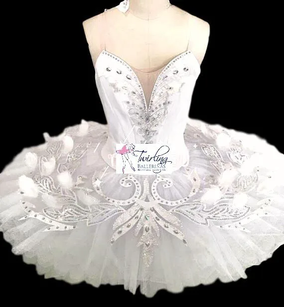 Feathery White Swan Ballet Tutu