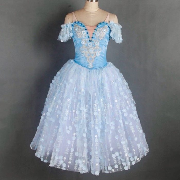 Blue Flowers Romantic Tutu