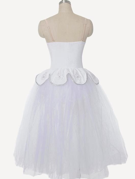 Long White Ballet Tutu - Image 3