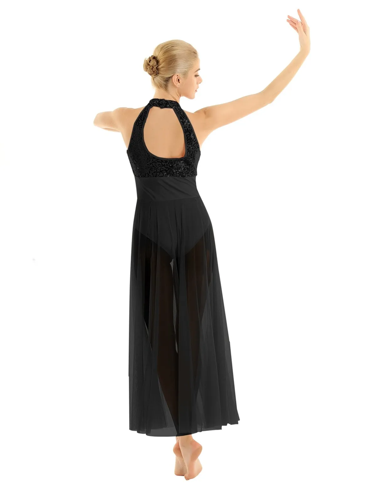Black Contemporary Dance Costume - Image 2