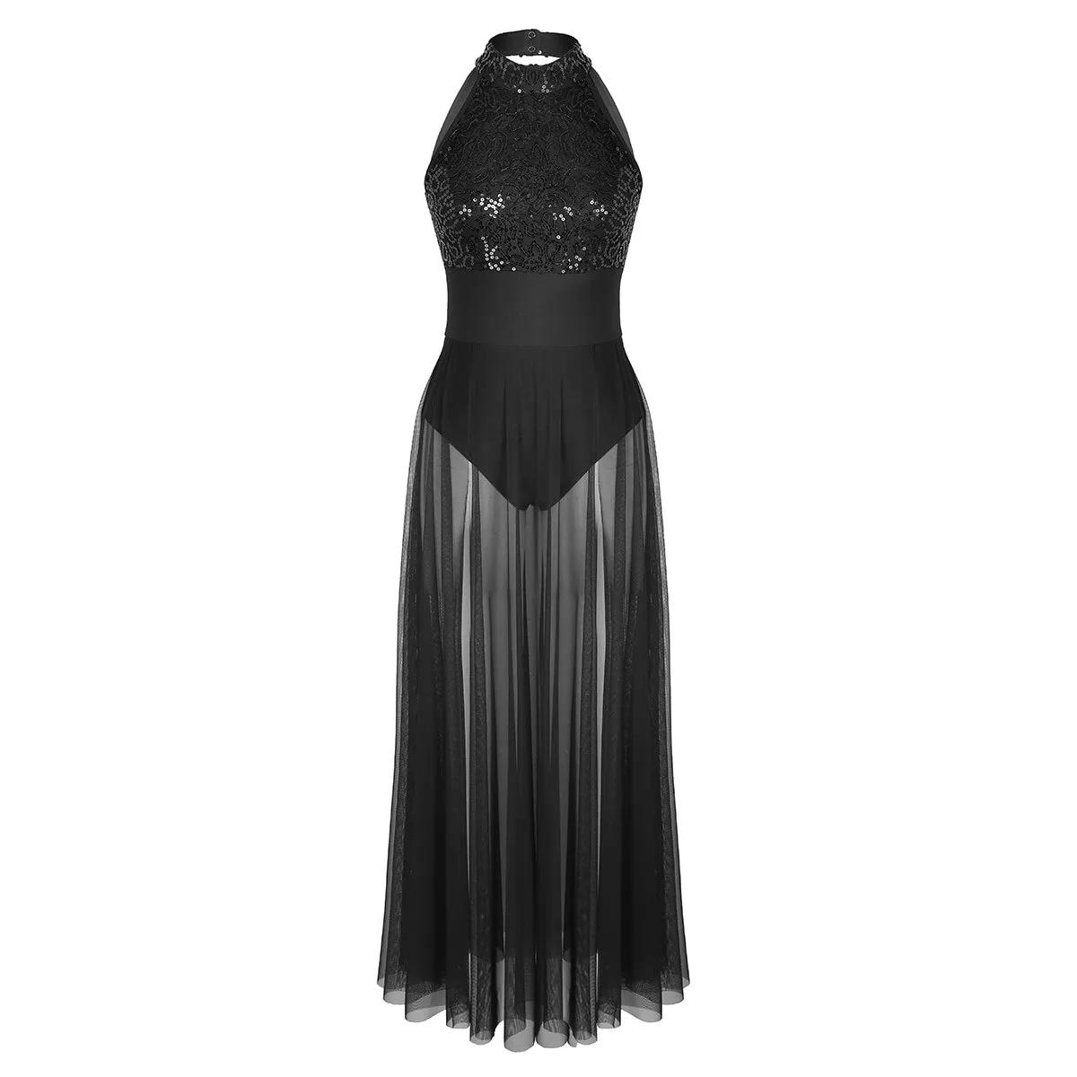 Black Contemporary Dance Costume - Image 3
