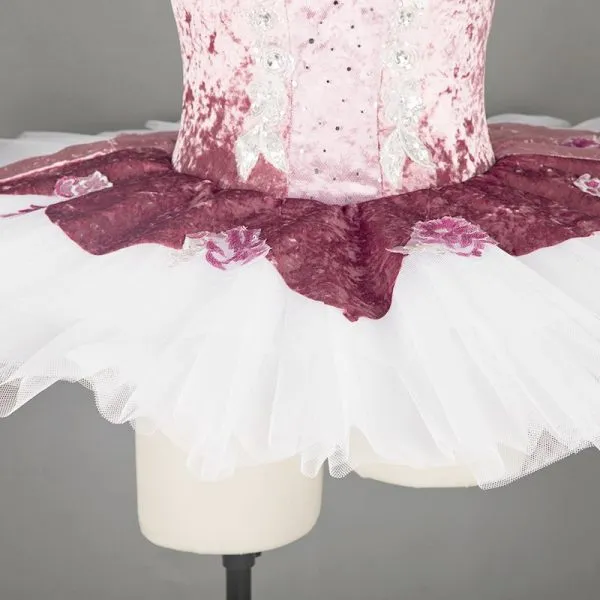 Pink and White Stretch Tutu - Image 3