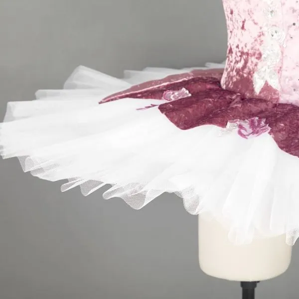 Pink and White Stretch Tutu - Image 2