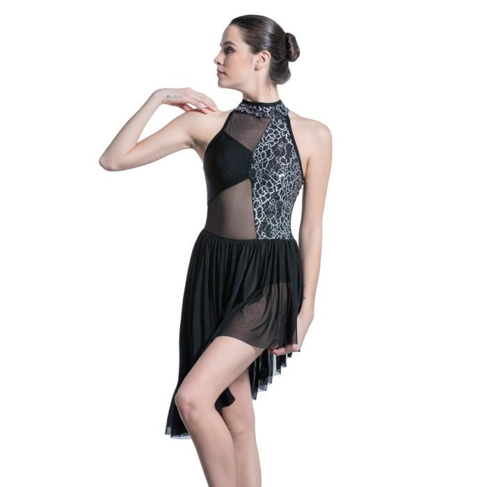 Black Mesh Dance Costume - Image 6