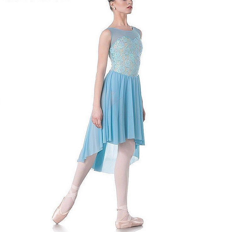 princess polly baby blue dress Modern Ballet Sleeveless Asymmetrical Long Dress main image 0