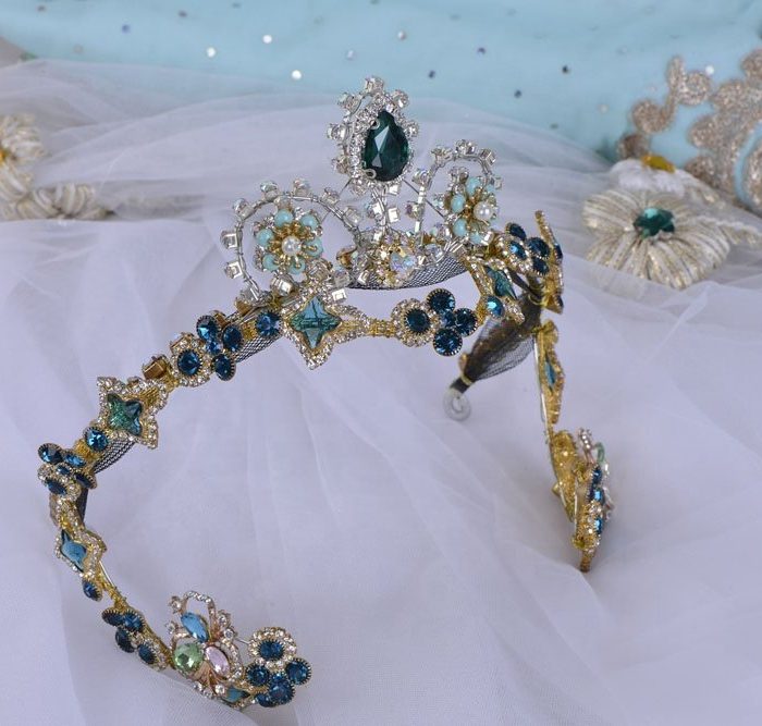 Gold Emerald Ballet Tiara - Image 5