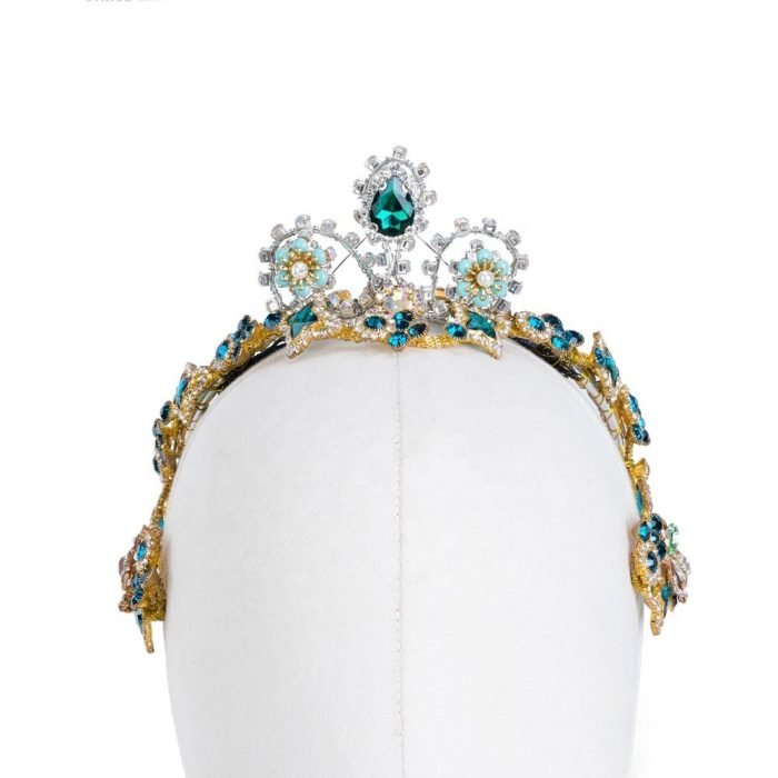 Gold Emerald Ballet Tiara - Image 3