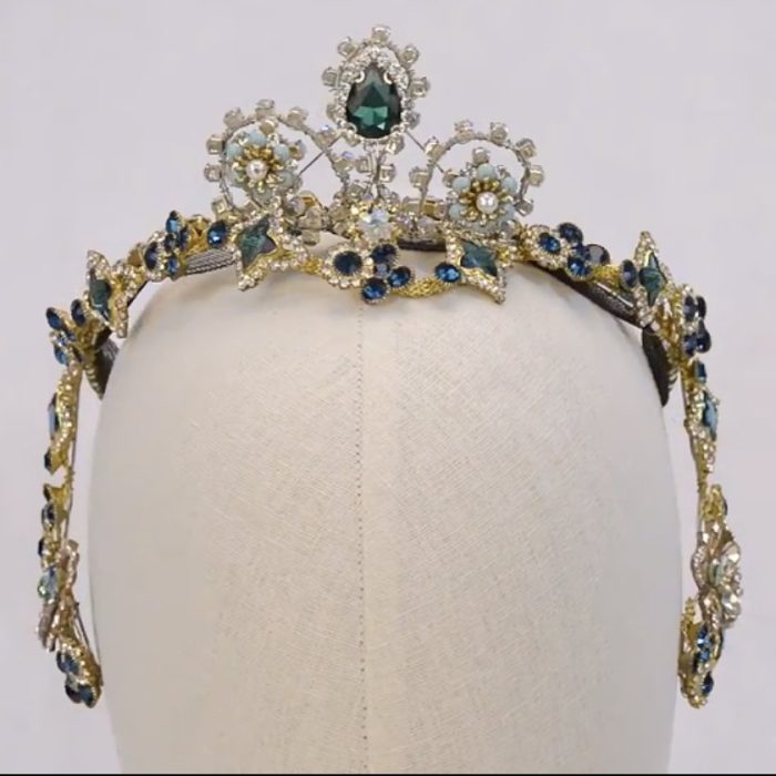 Gold Emerald Ballet Tiara - Image 6