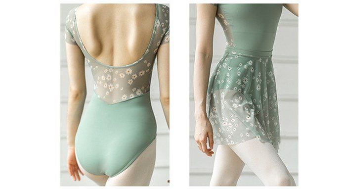 Green Skirted Leotard