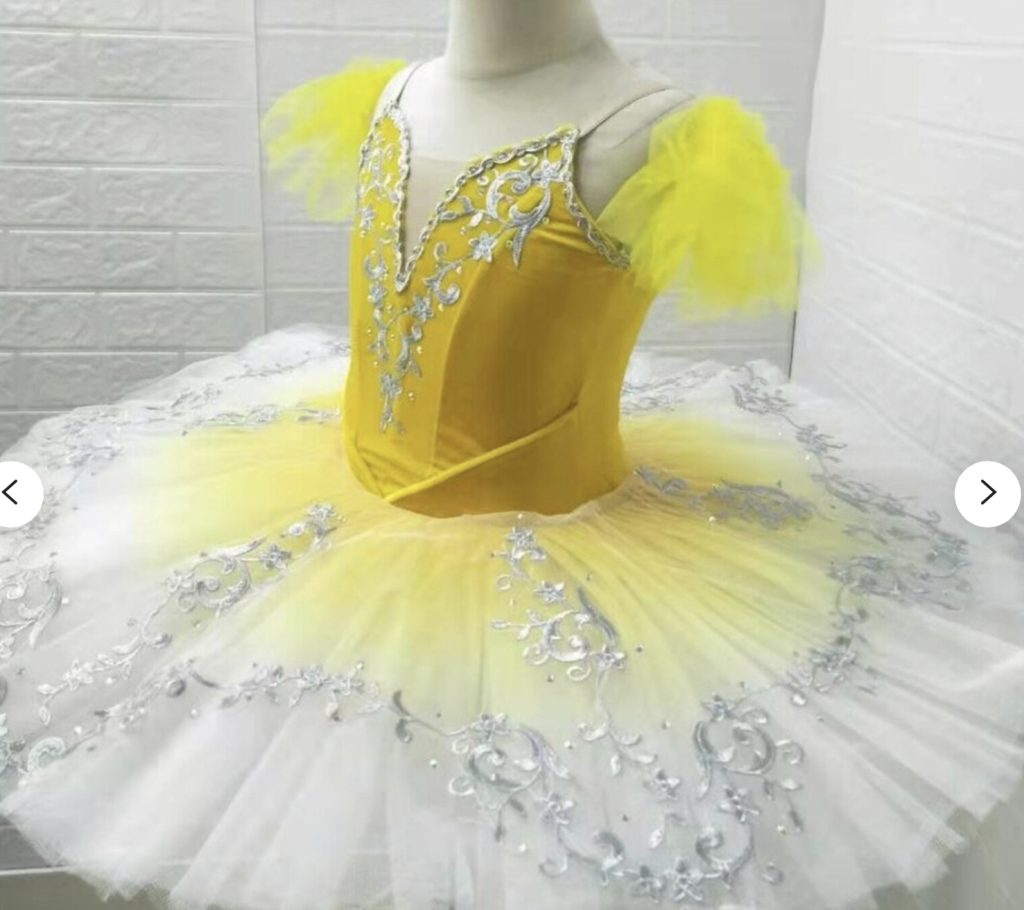 Yellow ombré tutu