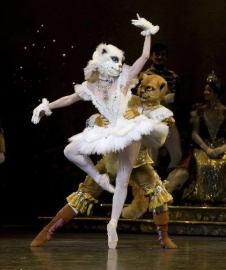 White cat ballet tutu