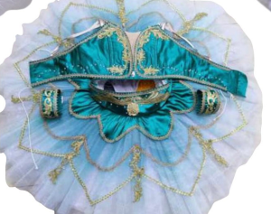 Jade odalisque ballet tutu, ideal green temple dancer tutu, perfect Nikiya costume